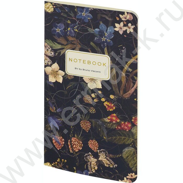 Блокнот  30л А6 "Flora.Лесные ягоды" 70 г/м2 бежевая бумага | Фото 2