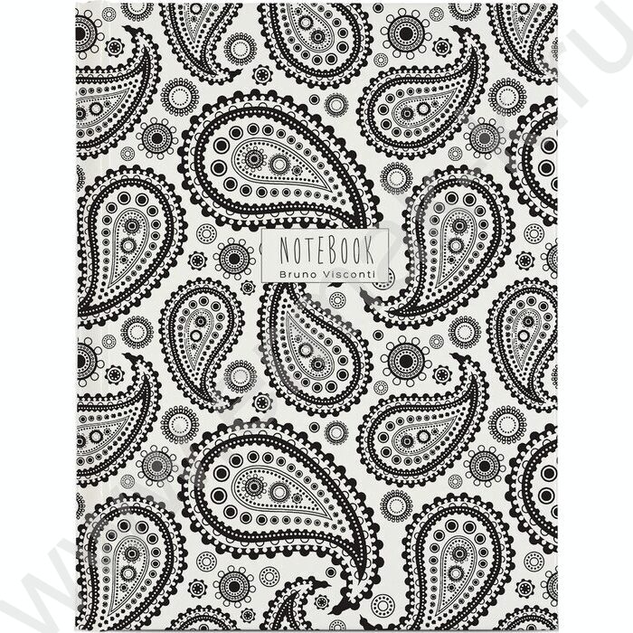 Тетрадь  80л клетка/кольца "BLACK&WHITE" сменный блок | Фото 1