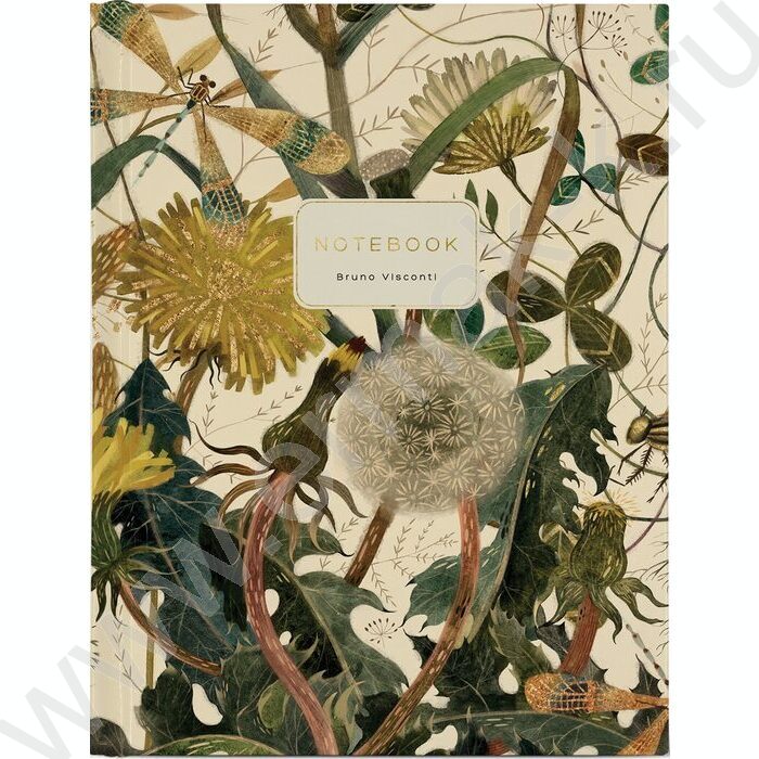 Тетрадь  80л клетка/кольца "Flora.Summer greens" сменный блок | Фото 1