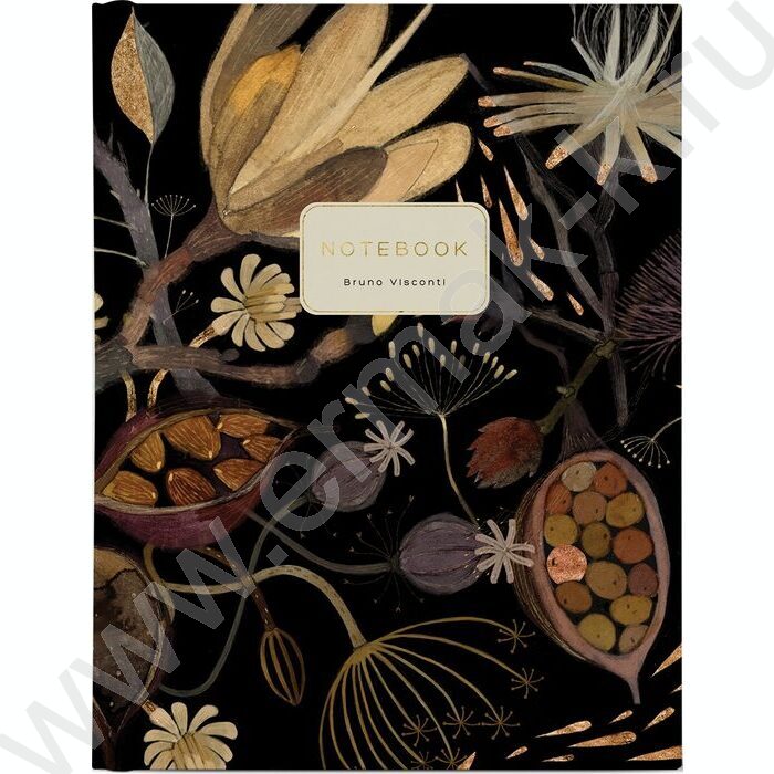 Тетрадь  80л клетка/кольца "Flora.Ночные цветы" сменный блок | Фото 1