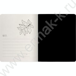 Тетрадь  48л клетка "BLACK & WHITE.Flora" /мат.лам.Soft Touch/ ассорти NEW | Фото 9
