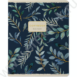 Тетрадь  48л клетка "Flora Pattern" /мат.лам.Soft Touch/ ассорти NEW | Фото 3