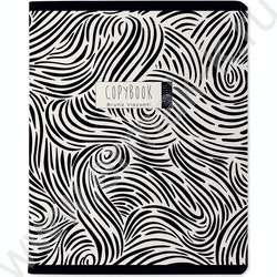 Тетрадь  48л линейка "BLACK & WHITE.Avant-garde" /матовая ламинация Soft Touch, фольга серебро/  NEW | Фото 2