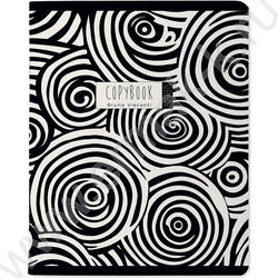 Тетрадь  48л линейка "BLACK & WHITE.Avant-garde" /матовая ламинация Soft Touch, фольга серебро/  NEW | Фото 4