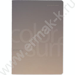 Тетрадь  40л линейка "Color Surf.Morandi Grey" /матовая ламинация Soft Touch, фольга серебро/ NEW | Фото 1