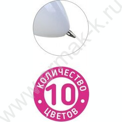 Ручка шар авт 10-ти цветная 0,7мм Лапки корпус пластиковый цветной ассорти NEW | Фото 2