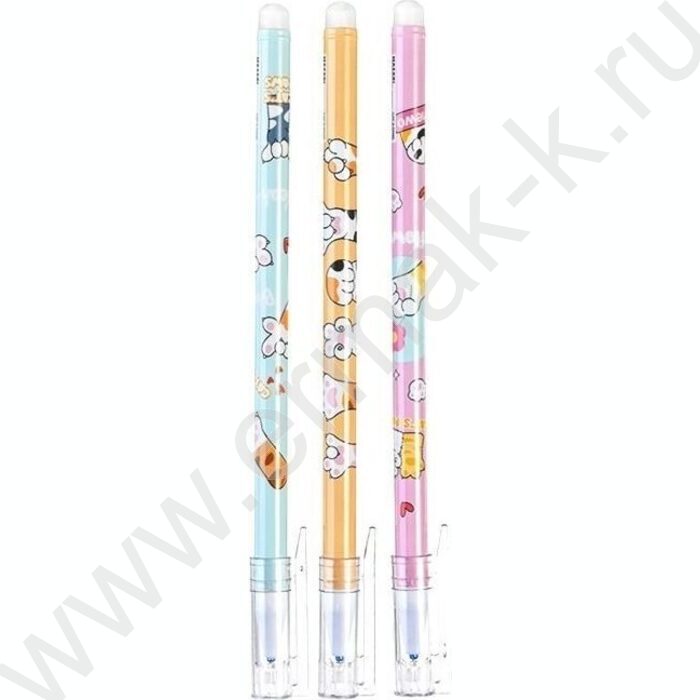 Ручка гелевая со стираемыми термочувств.чернилами синяя 0,38мм Лапки/игла, сменный стержень 130  | Фото 1