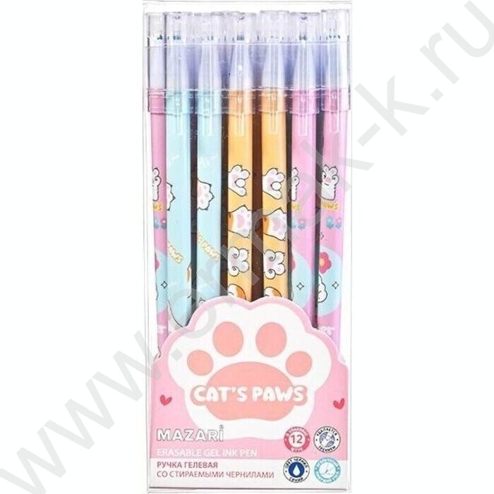 Ручка гелевая со стираемыми термочувств.чернилами синяя 0,38мм Лапки/игла, сменный стержень 130  | Фото 2