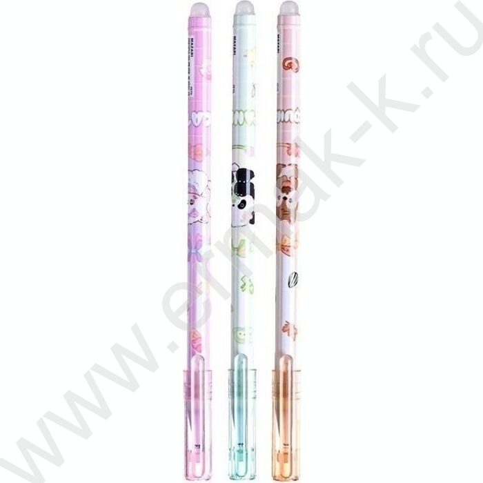 Ручка гелевая со стираемыми термочувств.чернилами синяя 0,38мм Pets/игла, сменный стержень 130 м | Фото 1