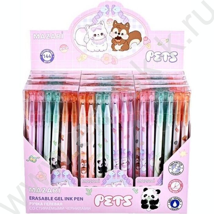 Ручка гелевая со стираемыми термочувств.чернилами синяя 0,38мм Pets/игла, сменный стержень 130 м | Фото 3