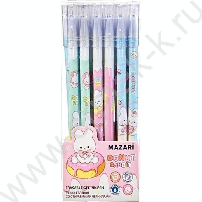 Ручка гелевая со стираемыми термочувств.чернилами синяя 0,38мм Зайка/игла, сменный стержень 130  | Фото 2