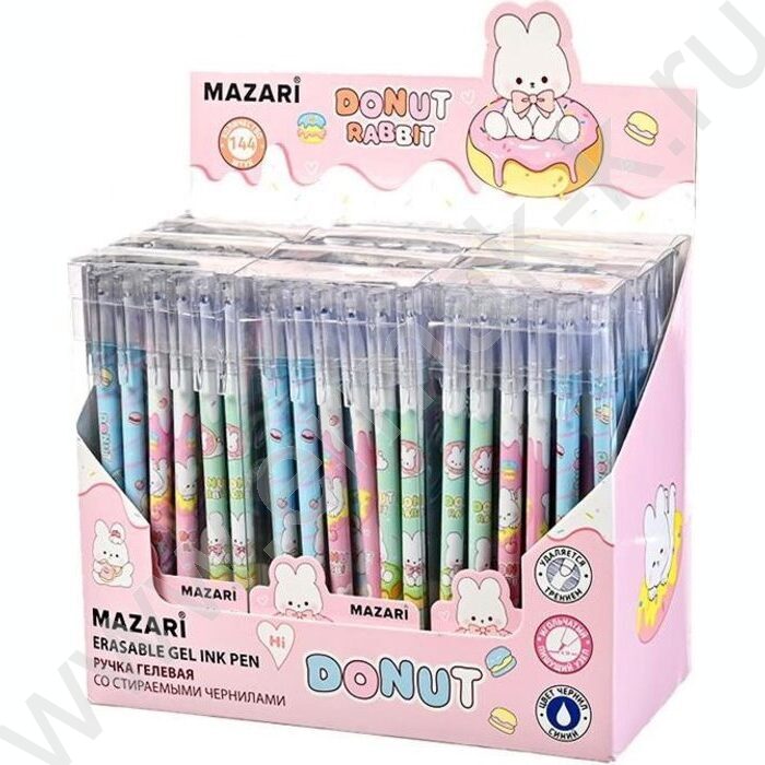 Ручка гелевая со стираемыми термочувств.чернилами синяя 0,38мм Зайка/игла, сменный стержень 130  | Фото 3