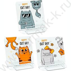 Подставка д/книг 23,3*17см "Котики" /металл /ассорти NEW | Фото 2