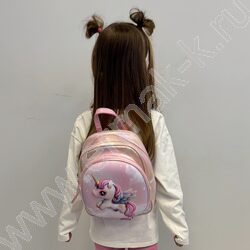 Рюкзак 24*10*21см. /ткань EVA /единорог, розовый NEW | Фото 6