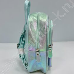 Рюкзак 24*21*10см. "Медвежонок" пайетки /бирюзовый NEW | Фото 2