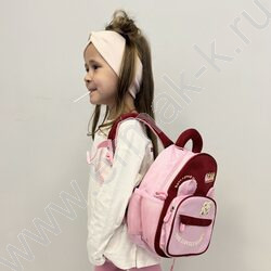 Рюкзак 30*25*12см. /розово-бордовый | Фото 6