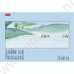 Альбом д/рисования 16л "Лето на ферме" /ламинация Soft-touch/ ассорти NEW | Фото 1