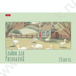 Альбом д/рисования 16л "Лето на ферме" /ламинация Soft-touch/ ассорти NEW | Фото 2