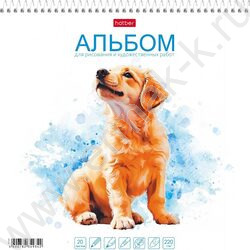 Альбом д/рисования и худ.работ-спираль 20л 220гр "Рыжий дружок" /жесткая подложка/ NEW | Фото 1