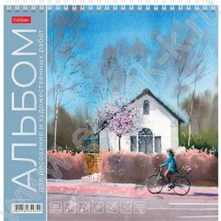 Альбом д/рисования и худ.работ-спираль 20л 220гр "Моменты радости" /жесткая подложка/мат ламин,т NEW | Фото 1