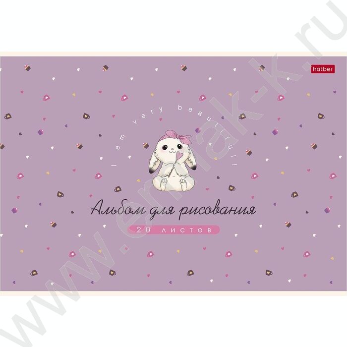Альбом д/рисования 20л "Милашка Банни" /ламинация Soft-touch/ 5видов | Фото 5
