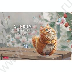 Альбом д/рисования 24л "Пухляши" /мат ламин,тиснение/ 5видов NEW | Фото 2
