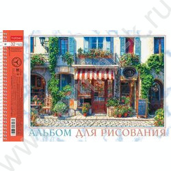 Альбом д/рисования-спираль 32л "Курортный городок" /перфорация/ 5видов NEW | Фото 1