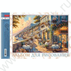 Альбом д/рисования-спираль 32л "Курортный городок" /перфорация/ 5видов NEW | Фото 2