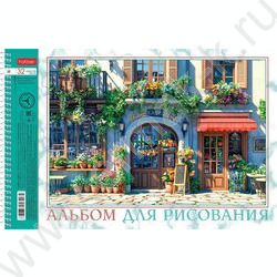Альбом д/рисования-спираль 32л "Курортный городок" /перфорация/ 5видов NEW | Фото 3