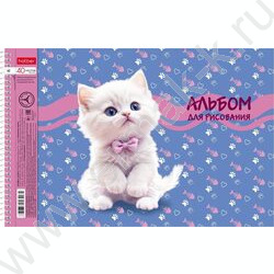 Альбом д/рисования-спираль 40л "Мы-котики!" /перфорация/ 4вида NEW | Фото 2