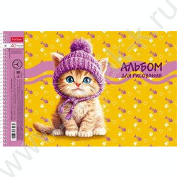 Альбом д/рисования-спираль 40л "Мы-котики!" /перфорация/ 4вида NEW | Фото 3
