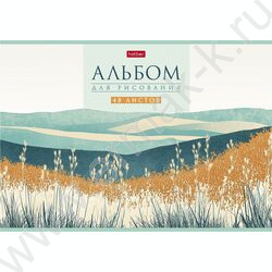 Альбом д/рисования 48л "Дыхание природы" /мат.лам./тиснение/ ассорти NEW | Фото 1