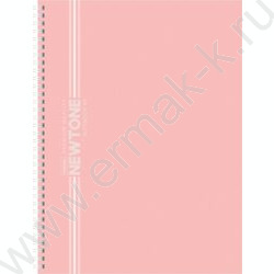 Тетрадь  80л А4 клетка/спираль/многоуров.перфорация "NEWtone PASTEL Розовый кварц" NEW | Фото 1