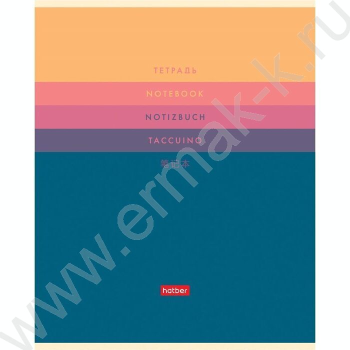 Тетрадь  40л линейка "Colors" /ламинация Soft-touch/ 5видов | Фото 2