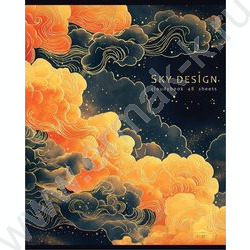 Тетрадь  48л клетка "Sky design" /3D фольга /мат.лам. /5видов NEW | Фото 4