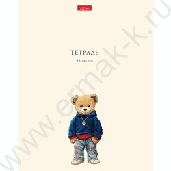 Тетрадь  48л клетка "Модные мишки" /ламинация Soft-touch/ ассорти NEW | Фото 3
