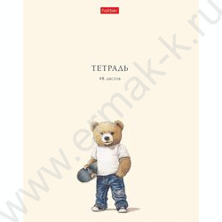 Тетрадь  48л клетка "Модные мишки" /ламинация Soft-touch/ ассорти NEW | Фото 5