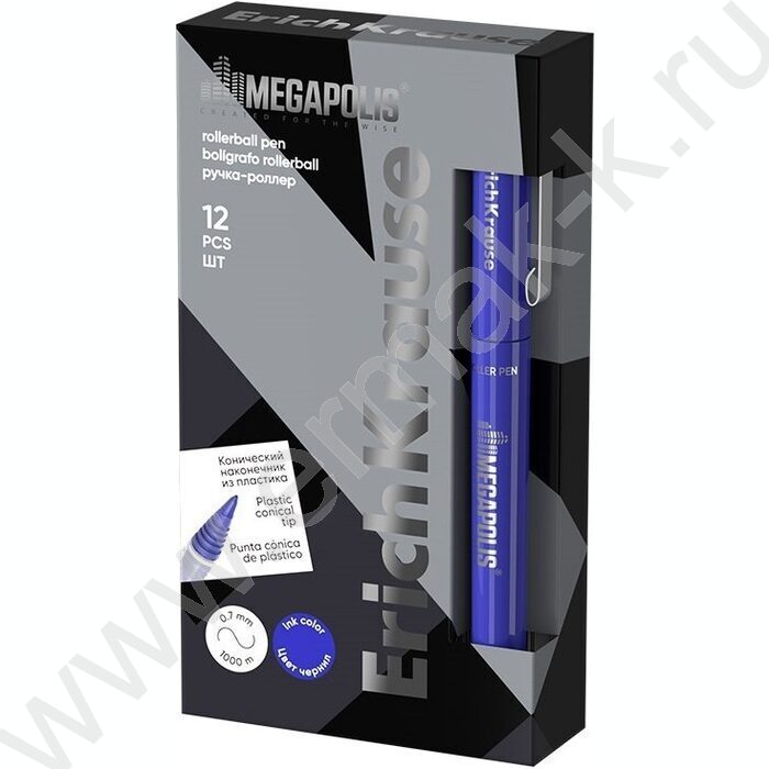 Роллер MEGAPOLIS® Stick синий 1,0мм | Фото 2