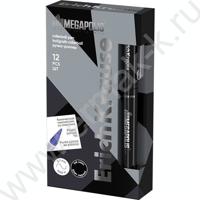 Роллер MEGAPOLIS® Stick черный 1,0мм | Фото 2