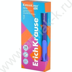 Карандаш механический 2,0мм НВ с точилкой, ErgoLine® Kids Neon /ассорти NEW | Фото 2