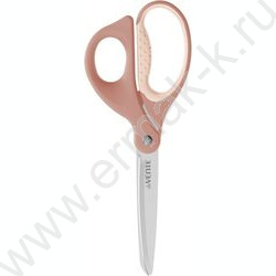 Ножницы 17,8см sigNATUR двухцветные прорез. кольца, пудрово-розовый, картон. блистер NEW | Фото 1