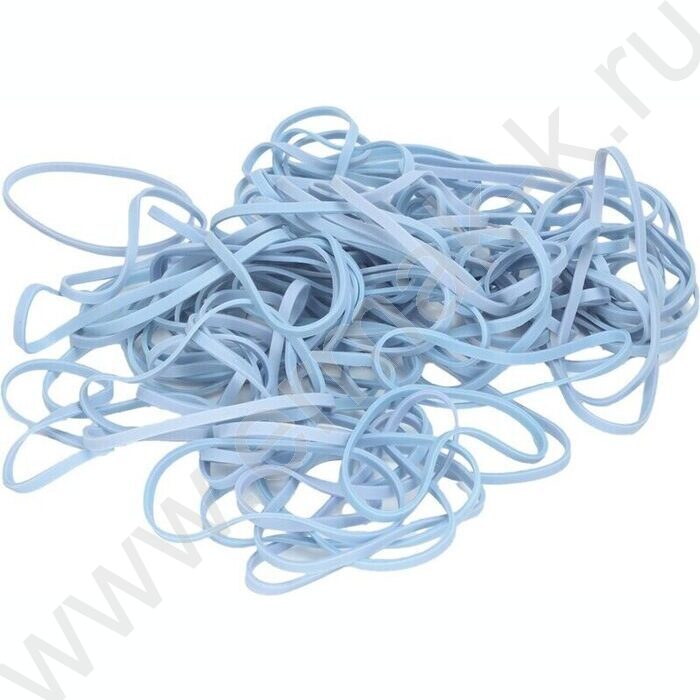 Резинка банковская / 100г 60мм, синтечиский каучук "sigNATURE, сумеречно синие | Фото 1