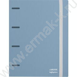 Папка 4 кольца 30мм "sigNATURE" фактура "ткань" 0,65мм, карман внутр./вмест.250л, сумеречно синя NEW | Фото 1