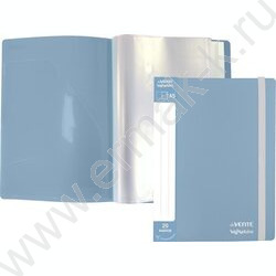 Папка  20 файлов А5 "sigNATURE" фактура "ткань" /вкладыши 30мкм, сумеречно синяя NEW | Фото 2