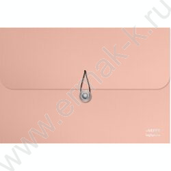 Папка на резинках/кнопке 8отд. A4 "sigNATURE" 600мкм, фактура "ткань" черные разд-ли /розовая NEW | Фото 1