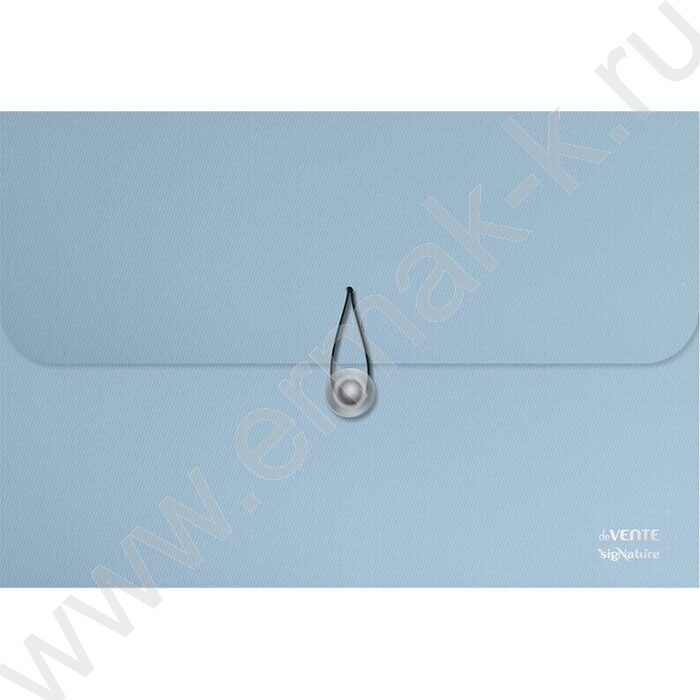 Папка на резинках/кнопке 8отд. A4 "sigNATURE" 600мкм, фактура "ткань" / сумеречно синяя | Фото 1