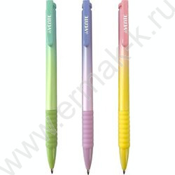 Ручка шар авт 0,7мм Degrade синяя /резиновый держатель, ассорти NEW | Фото 1