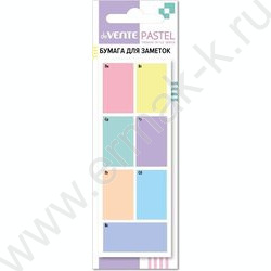 Бумага д/записей - планер 40*110мм "Pastel" /40л, 80г/м², с липким краем NEW | Фото 1