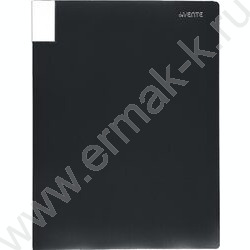 Папка  40 файлов А3 "Uno Black" фактура "песок", 500мкм /вкладыши 30мкм, черная NEW | Фото 1