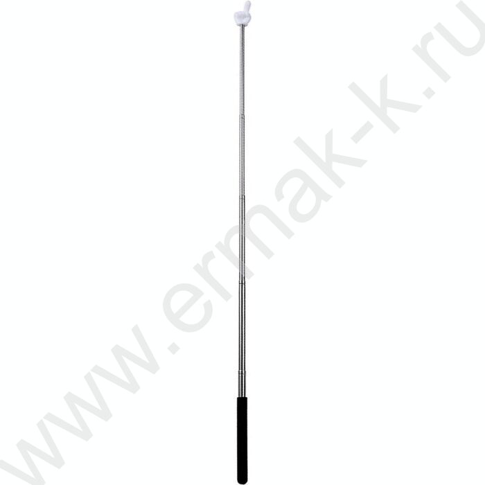 Указка телескопическая с пальцем, макс. длина 65см, чёрная, ОПП-упаковка | Фото 1